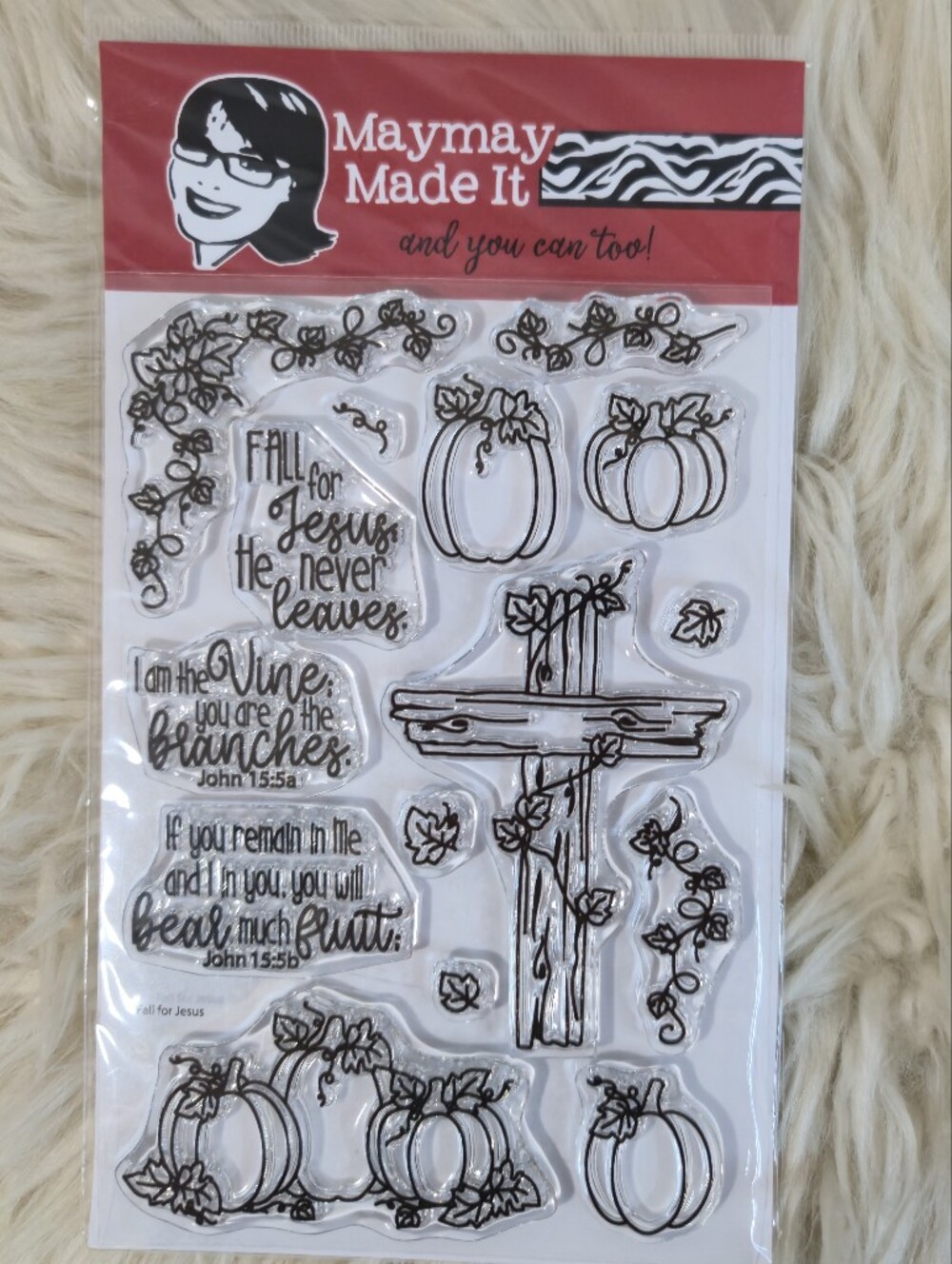 Maymay's Fall For Jesus 4x6 Stamp Set A243